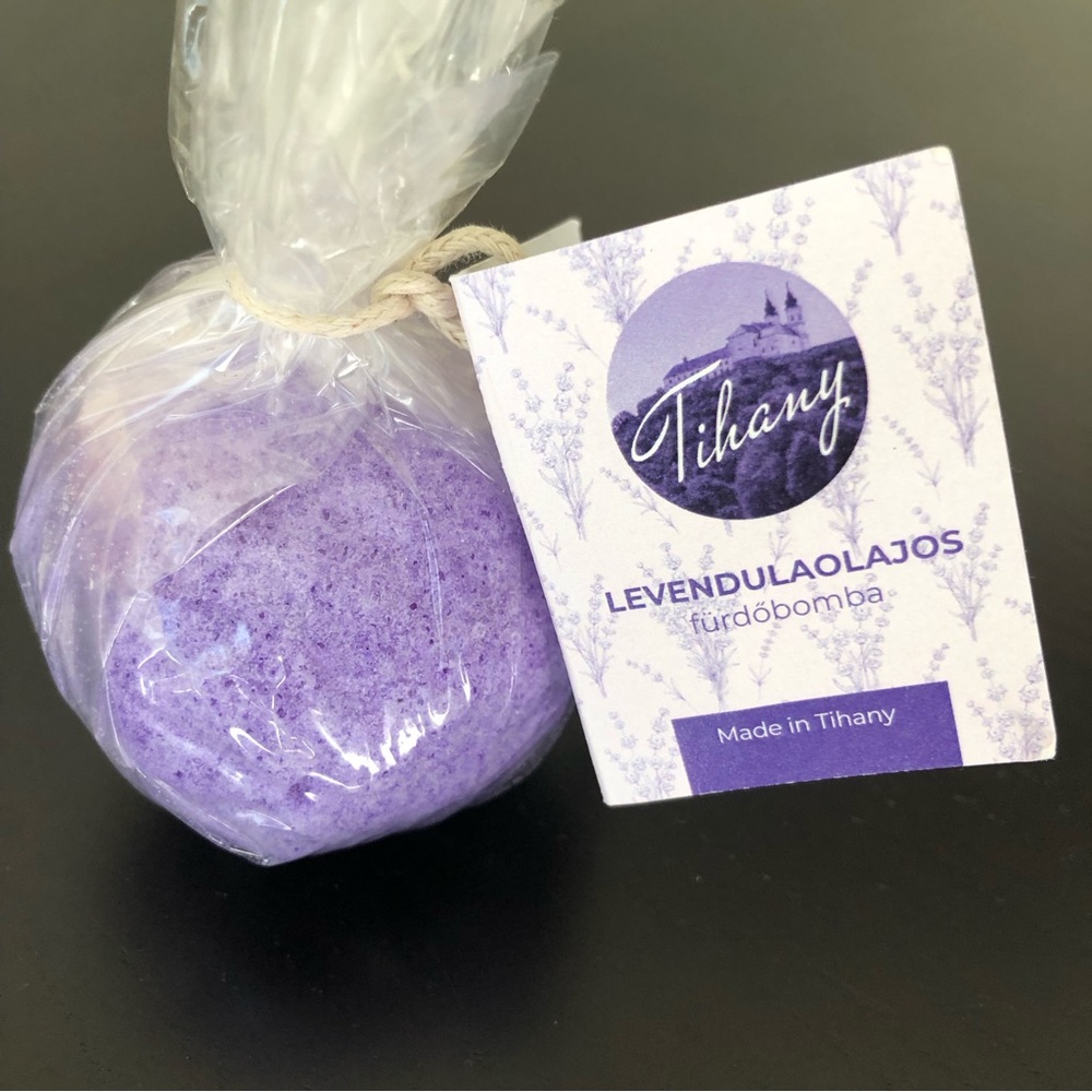 Lavender Oil Bath Bomb from Tihany Hungary